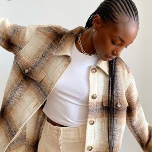 Aritzia The Ganna Long Shirt Jacket